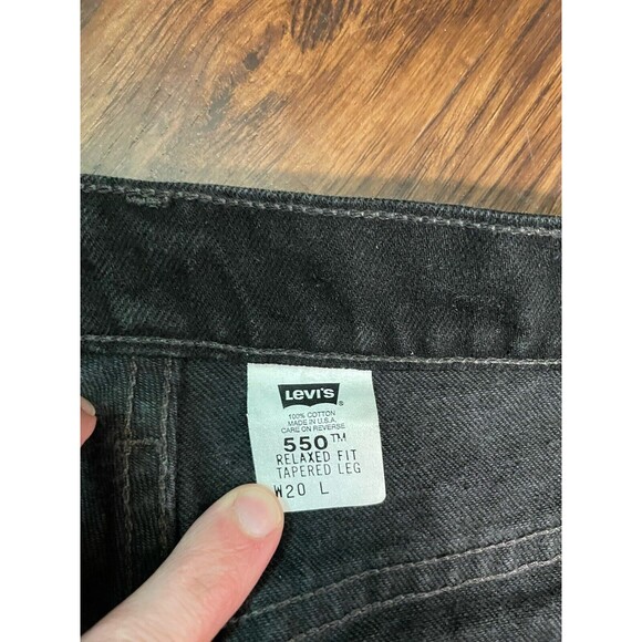 Levi's Black Straight Leg Jeans - Picture 3 of 7